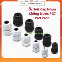 Lập Trình Nhúng A-Z141 Ốc Siết Cáp Nhựa Chống Nước PG7 PG9 PG11 - PG7 - Trắng