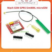 Lập Trình Nhúng A-Z26 Mach GSM GPRS Sim800L microSIM