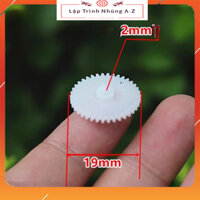 [Lập Trình Nhúng A-Z][G58] Combo 10 Bánh Răng Nhựa Trục 2mm 19mm