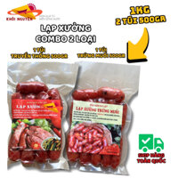 Lạp xưởng combo trứng muối và truyền thống 1kg [mõi túi 500gr] - Khôi Nguyên