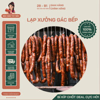Lạp xưởng Tây Bắc 28B1 Food hun khói tự nhiên hút chân không túi 1kg (tặng Muối Ớt)