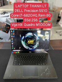 LAPTOP 2ND | DELL PRECISION 5510 | CORE I7 – 6820HQ / RAM 8GB / SSD 256.(BH 1 THÁNG)