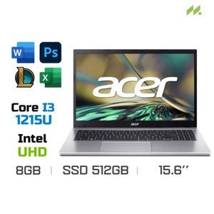 Laptop Acer Aspire 3 A315-59-381E NX.K6TSV.006 - Intel Core i3-1215U, 8GB RAM, SSD 512GB, Intel UHD Graphics, 15.6 inch