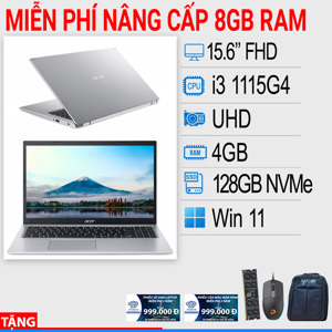 Laptop Acer Aspire 5 A515-56-36UT - Intel core i3-1005G1, 4GB RAM, SSD 128GB, Intel core UHD, 15.6 inch