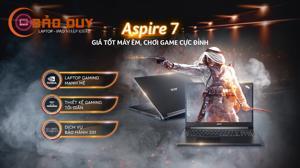 Laptop Acer Aspire 7 A715-41G-R8KQ NH.Q8DSV.001 - AMD Ryzen 5 3550H, 8GB RAM, SSD 256GB, Nvidia GeForce GTX 1650 4GB GDDR6 + Radeon Vega 8 Graphics, 15.6 inch