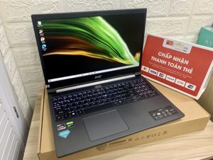 Laptop Acer Aspire 7 A715-42G-R4ST NH.QAYSV.004 - AMD Ryzen 5-5500U, 8GB RAM, SSD 256GB, Nvidia GeForce GTX 1650 4GB GDDR6, 15.6 inch