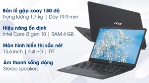 Laptop Acer Aspire A315 56 32TP NX.HS5SV.00K - Intel Core i3-1005G1, RAM 4GB, SSD 256GB, Intel UHD Graphics, 15.6 inch