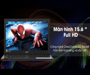 Laptop Acer Aspire E5-576-34ND NX.GRYSV.004 - Intel Core i3-8130U, 4GB RAM, HDD 1TB, Intel UHD Graphics 620, 15.6 inch