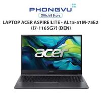 Laptop Acer Aspire Lite - AL15-51M-75E2 (i7-1165G7) (Đen) - Bảo hành 12 tháng