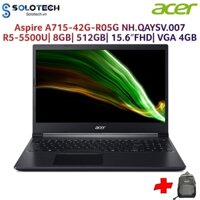 Laptop ACER Aspire A715-42G-R05G NH.QAYSV.007 (Đen) Hàng chính hãng new 100%