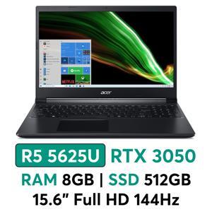 Laptop Acer Gaming Aspire 7 A715-43G-R8GA NH.QHDSV.002 - AMD Ryzen 5-5625U, 8GB RAM, SSD 512Gb, Nvidia GeForce RTX 3050 4GB GDDR6, 15.6 inch