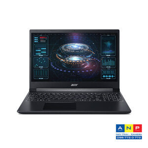 Laptop Acer Gaming Aspire 7 A715-75G-56ZL NH.Q97SV.001 - Intel Core i5-10300H, 8GB RAM, SSD 512GB, Nvidia GeForce GTX 1650 4GB GDDR6 + Intel UHD Graphics, 15.6 inch