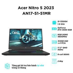 Laptop Acer Nitro 5 AN17-51-51MR- Intel Core i5-13500H, RAM 8GB, SSD 512GB, Nvidia GeForce RTX 4050, 17.3 inch