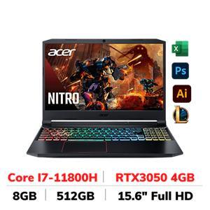 Laptop Acer Nitro 5 AN515-57-71VV NH.QENSV.005 - Intel Core i7-11800H, 8GB RAM, SSD 512GB, Nvidia GeForce RTX3050 4GB, 15.6 inch