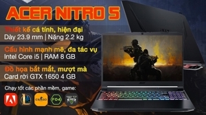 Laptop Acer Nitro 5 Eagle AN515-57-5669 NH.QEHSV.001 - Intel core i5-11400H, 8GB RAM, SSD 512GB, Nvidia GeForce GTX 1650 4GB GDDR6, 15.6 inch
