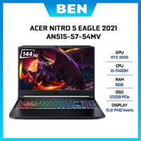 Laptop Acer Nitro 5 Eagle AN515-57-54MV Core i5-11400H 8GB 512GB SSD RTX 3050 4GB 15.6 FHD IPS, 144Hz Win11 - Hàng Chính Hãng