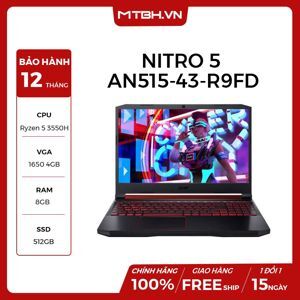 Laptop Acer Nitro AN515-43-R9FD NH.Q6ZSV.003 - AMD Ryzen 5-3550H, 8GB RAM, SSD 512GB, Nvidia GeForce GTX 1650 4GB, 15.6 inch