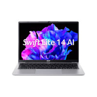 Laptop Acer Swift Lite 14 AI SFL14-51M-56HS (Ultra 5 125U/ 16GB/ 512GB SSD/ 14 inch FHD+/ Win11/ Silver/ Vỏ nhôm/ 1Y)