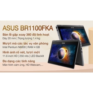 Laptop Asus BR1100FKA-BP1068 - Intel Pentium N6000, 8GB RAM, SSD 128GB, Intel UHD Graphics, 11.6 inch