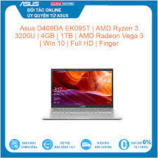 Laptop Asus D409DA-EK095T - AMD Ryzen 3-3200U, 4GB RAM, HDD 1TB, Radeon Vega 3 Graphics, 14 inch
