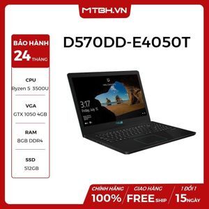 Laptop Asus D570DD-E4050T - AMD Ryzen 5-3500U, 8GB RAM, SSD 512GB, Nvidia GeForce GTX 1050 4GB GDDR5, 15.6 inch