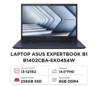 Laptop Asus ExpertBook B1 B1402CBA-EK0454W - Intel Core i3-1215U, RAM 8GB, SSD 256GB, Intel UHD Graphics, 14 inch