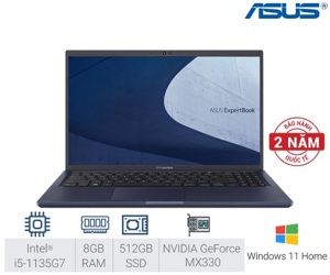 Laptop Asus ExpertBook B1500CEPE-EJ0823W - Intel Core i5-1135G7, 8GB RAM, SSD 512GB, Nvidia GeForce MX330 2GB GDDR5, 15.6 inch