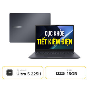 Laptop Asus ExpertBook B3405CCA-LY0077W - Ultra 5 225H, Ram 16GB, SSD 512GB, Intel Arc Graphics, 14 inch