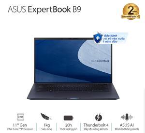 Laptop Asus ExpertBook B9400CEA-KC0790T - Intel core i7-1165G7, 16GB RAM, SSD 1TB, Intel Iris Xe, 14 inch