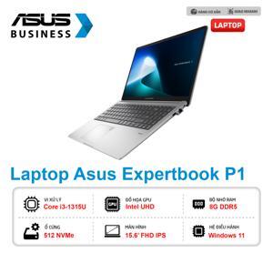 Laptop ASUS ExpertBook P1 P1503CVA-i308-50W - Intel core i3-1315U, Ram 8GB, SSD 512GB, Intel UHD Graphics, 15.6 inch