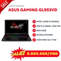 Laptop ASUS GL553VD – I5 7300HQ/12GB/128GB/GTX1050/Win10