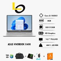 Laptop Asus Mỏng Nhẹ  X409 Core i5 Đời Mới/Ram 8Gb/SSD 256Gb/Màn Full HD Tràn Viền Đẹp Keng  99%