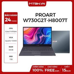 Laptop Asus ProArt StudioBook Pro X W730G2T-H8007T - Intel Core i7-9750H, 32GB RAM, SSD 1TB, Intel UHD Graphics 630 + Nvidia Quadro T2000 4GB GDDR5, 17 inch
