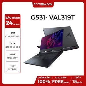 Laptop Asus Rog Strix G G531-VAL319T - Intel Core i7-9750H, 16GB RAM, SSD 512GB, Nvidia GeForce RTX 2060 6GB GDDR6, 15.6 inch
