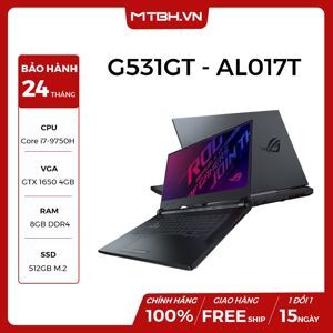 Laptop Asus Rog Strix G G531GT-AL017T - Intel Core i7-9750H, 8GB RAM, SSD 512GB, Nvidia GeForce GTX 1650 4GB GDDR5, 15.6 inch
