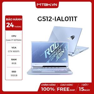 Laptop Asus Rog Strix G15 G512-IAL011T - Intel Core i7-10750H, 8Gb RAM, SSD 512GB, Nvidia GeForce GTX 1650Ti 4GB GDDR6 + Intel UHD Graphics, 15.6 inch