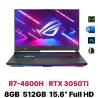 Laptop Asus Rog Strix G15 G513IE-HN246W R7 4800H RTX3050TI RAM 8GB SSD 512GB 15.6 FHD 144Hz