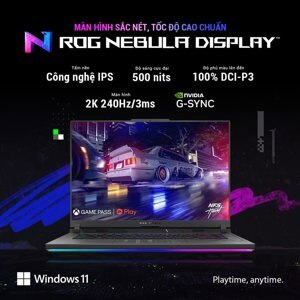 Laptop Asus ROG Strix G16 G614JV-N4455W - Intel Core i7-13650HX, 16GB RAM, SSD 512GB, Nvidia GeForce RTX 4060 8GB GDDR6 + Intel UHD Graphics, 16 inch