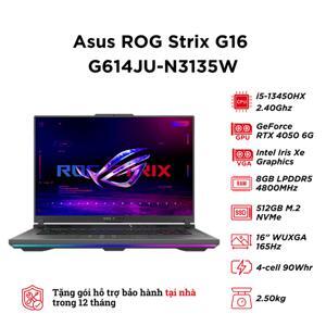 Laptop Asus ROG Strix G16 G614JU-N3135W - Intel Core i5-13450HX, 8GB RAM, SSD 512GB, Nvidia GeForce RTX 4050 6GB GDDR6 + Intel UHD Graphics, 16 inch