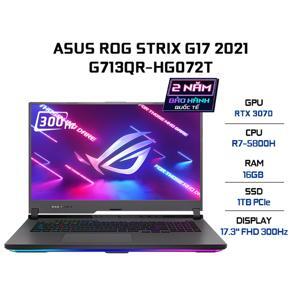 Laptop Asus Rog Strix G17 G713QR-HG072T - AMD Ryzen 7 5800H, 16GB RAM, SSD 1TB, Nvidia GeForce RTX 3070 8GB GDDR6, 17.3 inch