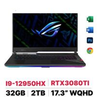Laptop Asus ROG Strix SCAR 17 SE G733CX-LL6789W I9 12950HX RTX3080TI/16GB RAM 32GB SSD 2TB 17.3″ WQHD 240HZ