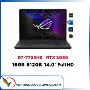 Laptop Asus ROG Zephyrus G14 GA402NJ-L4056W - AMD Ryzen 7 7735HS, 16GB RAM, SSD 512GB, Nvidia GeForce RTX 3050, 14 inch