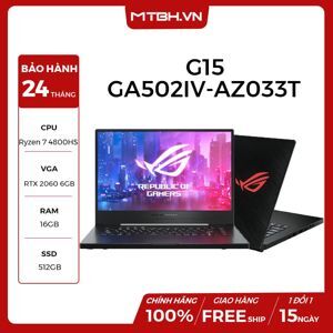 Laptop Asus Rog Zephyrus G15 GA502IV-AZ033T - AMD Ryzen 7 4800HS, 16GB RAM, SSD 512GB, Nvidia GeForce RTX 2060 6GB GDDR6, 15.6 inch