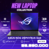 Laptop Asus ROG Zephyrus G16 2024 GU605 (Ultra 9-185H/ RTX 4060/Ram 32GB/ SSD 1TB/ 16' 2.5K 240Hz)