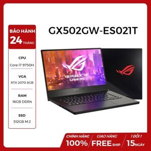 Laptop Asus Rog Zephyrus S GX502GW-ES021T - Intel Core i7-9750H, 16GB RAM, SSD 512GB, Nvidia GeForce RTX 2070 8GB GDDR6, 15.6 inch
