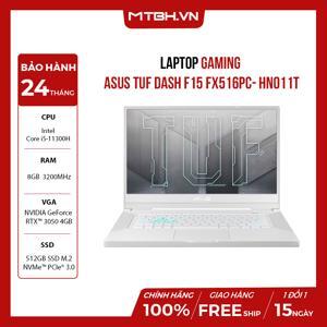 Laptop Asus TUF Dash F15 FX516PC-HN011T - Intel Core i5-11300H, 8GB RAM, SSD 512GB, Nvidia GeForce  RTX 3050 4GB, 15.6 inch