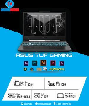 Laptop Asus TUF Dash Gaming F15 FX516PM-HN023T - Intel Core i7-11370H, 16GB RAM, SSD 512GB, Nvidia GeForce  RTX 3060 6GB GDDR6, 15.6 inch