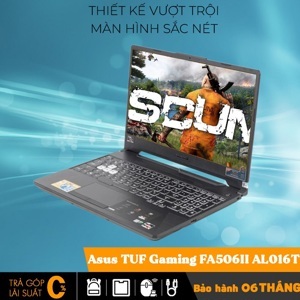 Laptop Asus TUF Gaming A15 FA506II-AL016T - AMD Ryzen 7-4800H, 8GB RAM, SSD 512GB, Nvidia GeForce GTX 1650Ti 4GB GDDR6 + AMD Radeon Graphics, 15.6 inch