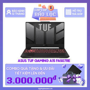 Laptop Asus TUF Gaming A15 FA507RE-HN007W - AMD Ryzen 7-6800H, 8GB RAM, SSD 512GB, Nvidia GeForce RTX 3050 Ti 4GB GDDR6, 15.6 inch