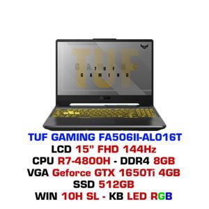Laptop Asus TUF Gaming A15 FA506II-AL016T - AMD Ryzen 7-4800H, 8GB RAM, SSD 512GB, Nvidia GeForce GTX 1650Ti 4GB GDDR6 + AMD Radeon Graphics, 15.6 inch